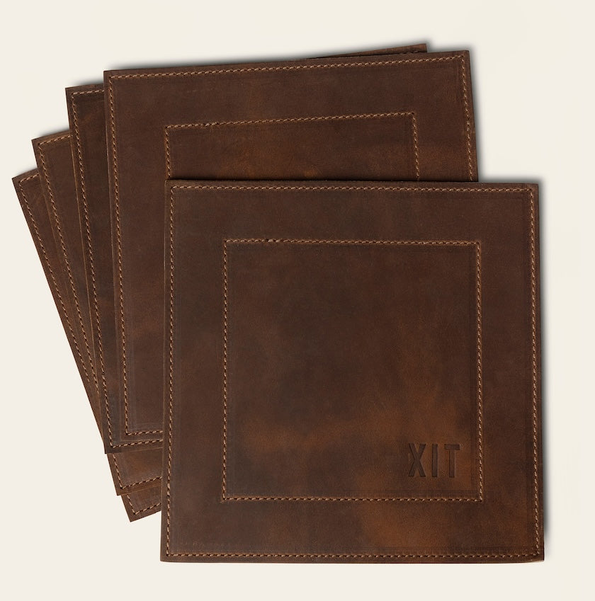 XIT Ranch Leather Trivet