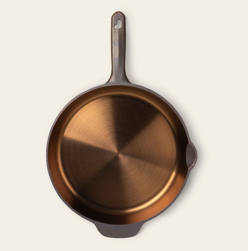 No. 12 Cast Iron Skillet with XIT Ranch Skillet Handle Sleeve