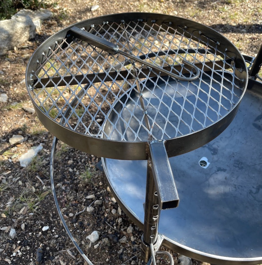 Fire Pit with Boot Rail